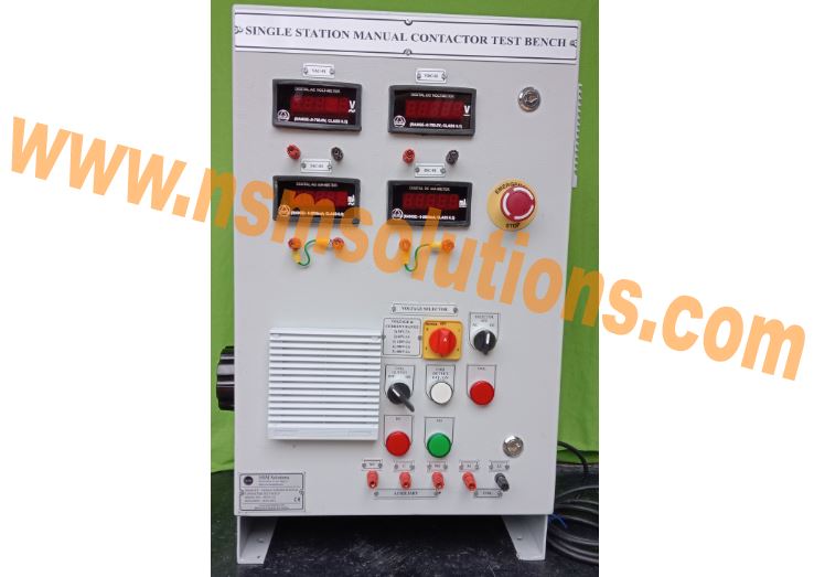 2507241153 ; Contactor Test Bench, Single Station, Manual